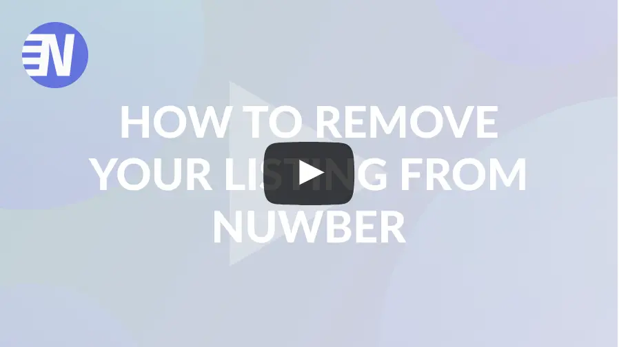How to remove your listing from Nuwber.com
